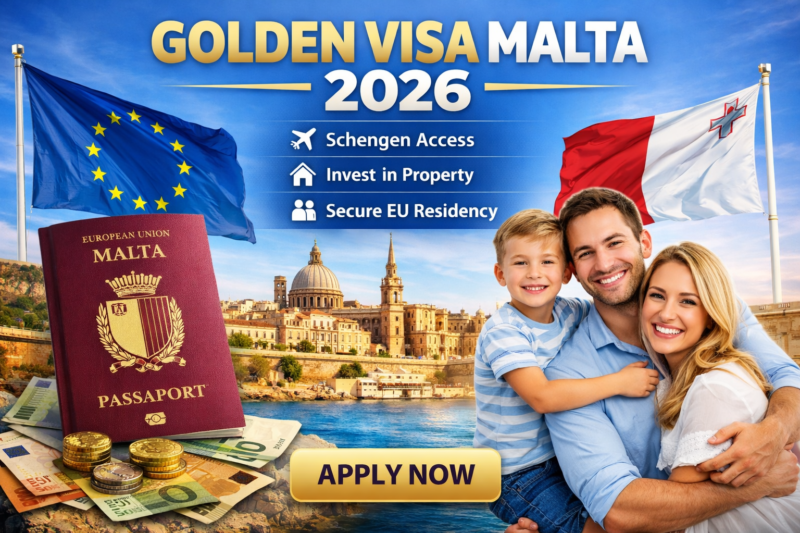 Golden Visa Malta 2026 – European Permanent Residency by Investment
