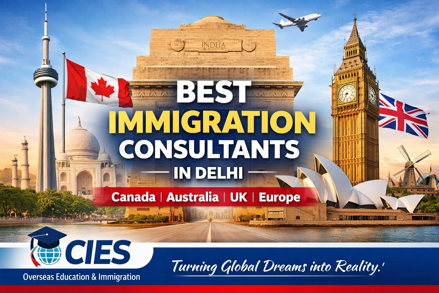 Best Immigration Consultants in Delhi – CIES Overseas Education & Immigration for Canada PR, Australia PR, UK Work Visa and Europe Immigration