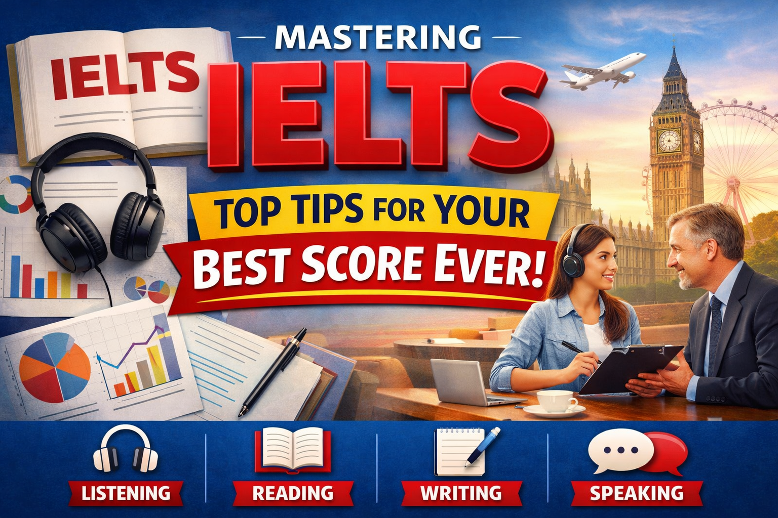Mastering IELTS: Top Tips for Your Best Score Ever! | Student preparing for IELTS exam with expert strategies for high band score