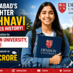 Ghaziabad’s daughter Jahnavi gets admission to Denison University USA with ₹3 crore scholarship