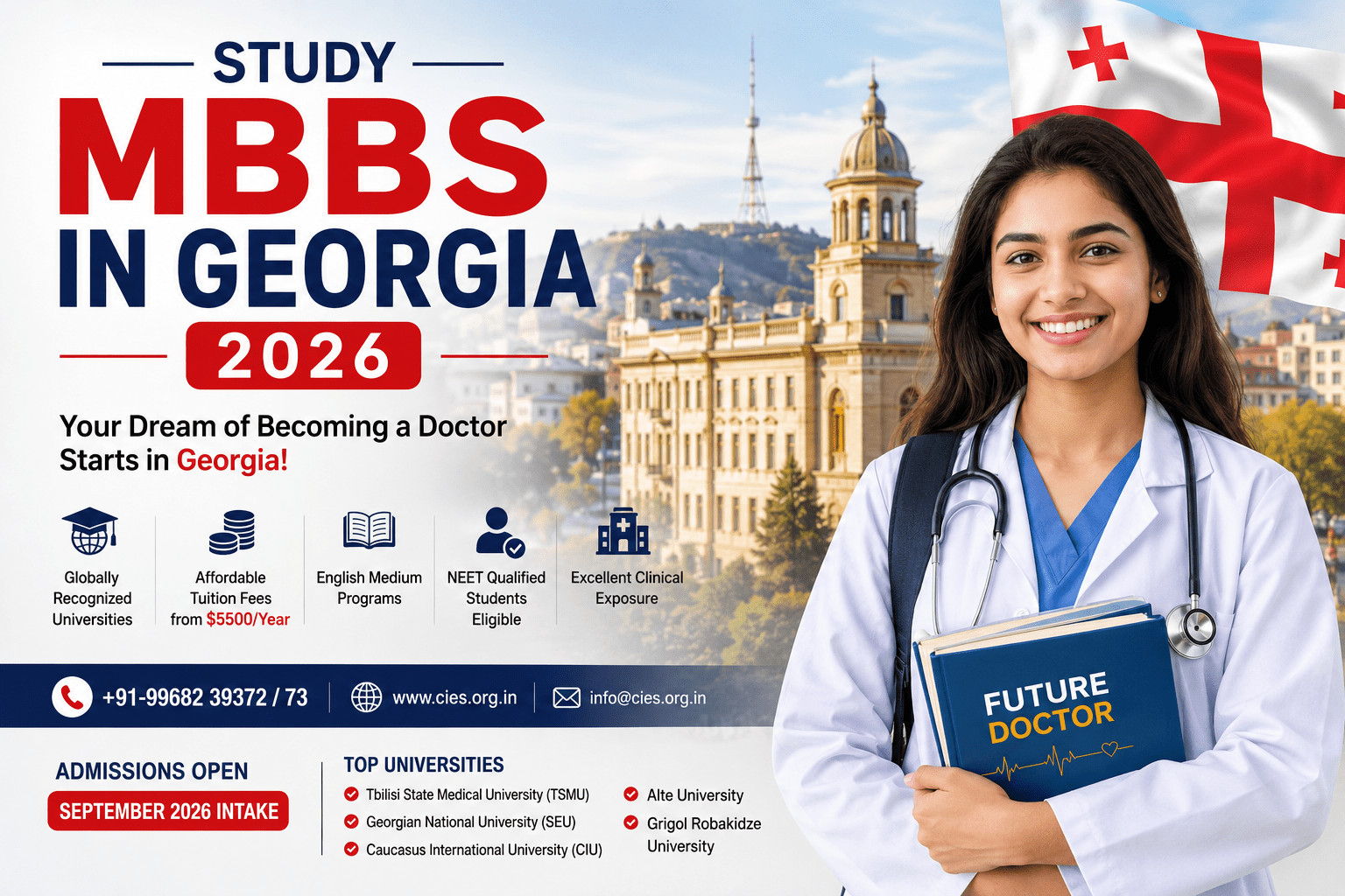 MBBS in Georgia 2026 – Affordable MBBS Abroad for Indian Students