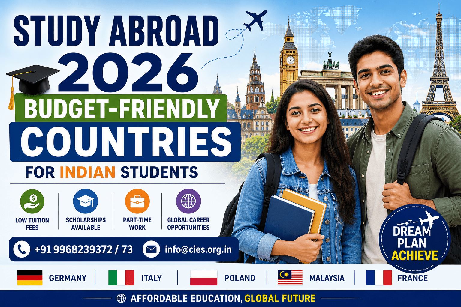 Study Abroad 2026: Budget-Friendly Countries for Indian Students