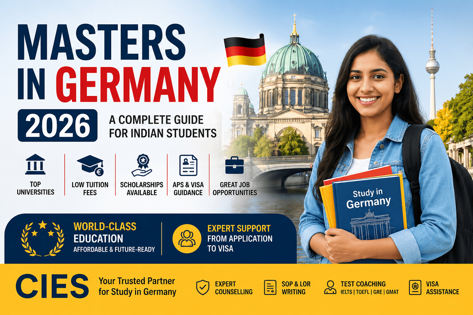 Masters in Germany 2026 for Indian Students – Top Universities, Scholarships, APS & Visa Guidance by CIES