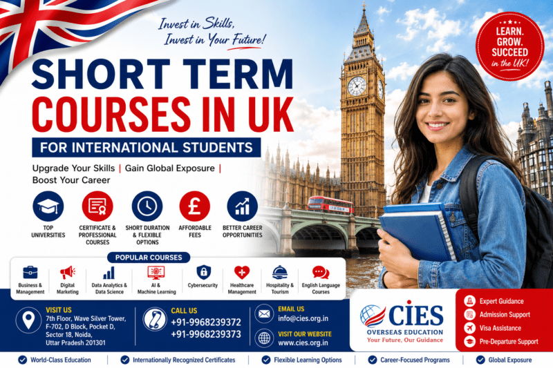 Short Term Courses in UK for International Students 2026 | Study in UK with CIES