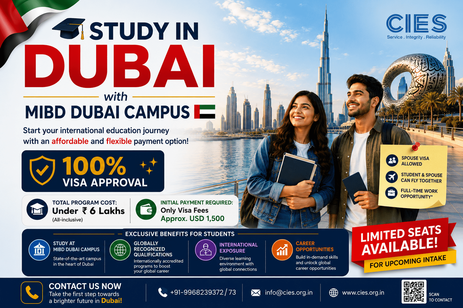 Study in Dubai with MIBD Dubai Campus – Affordable Study Abroad in Dubai for Indian Students