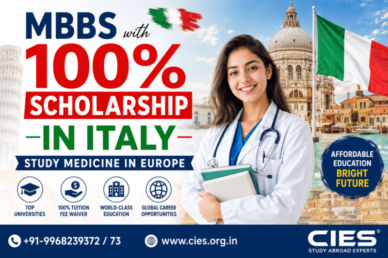 MBBS with 100% Scholarship in Italy for Indian Students