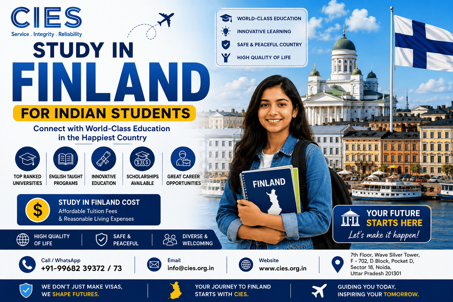 Study in Finland for Indian Students 2026 – Universities, Cost and Scholarships