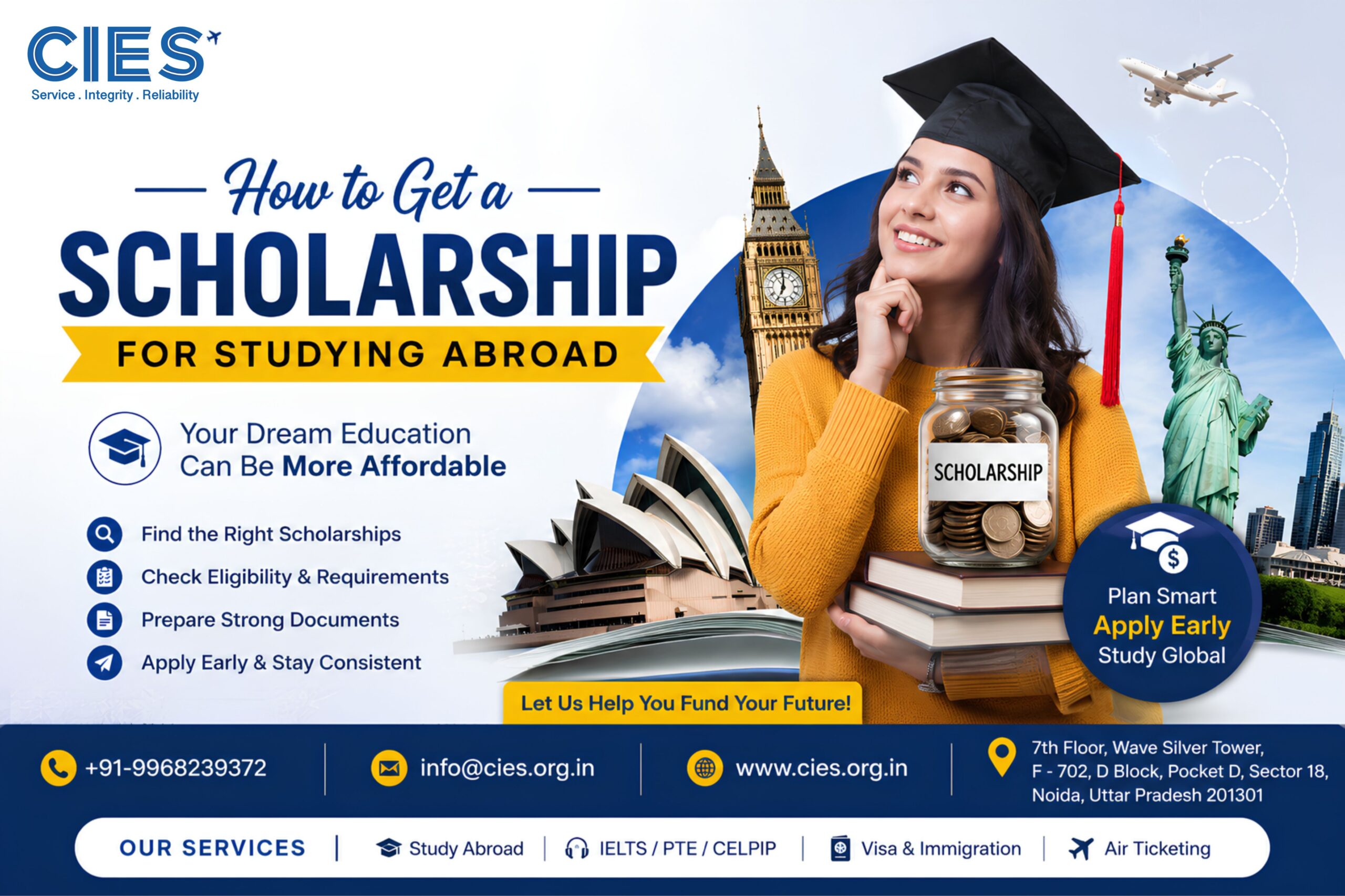 How to get a scholarship for studying abroad for Indian students