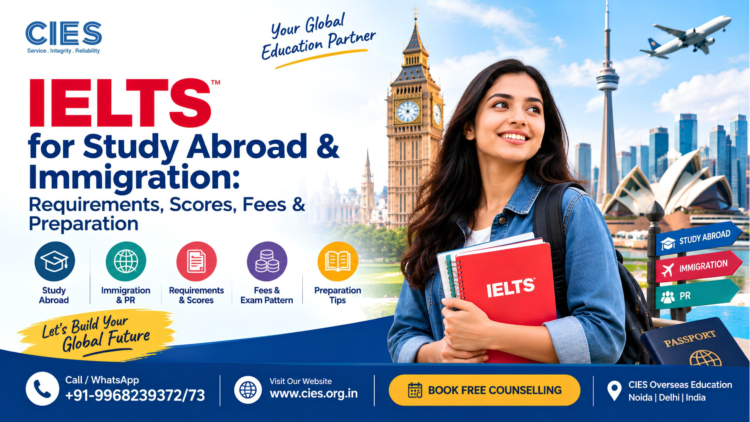 IELTS for Study Abroad and Immigration – Requirements, Scores, Fees and Preparation