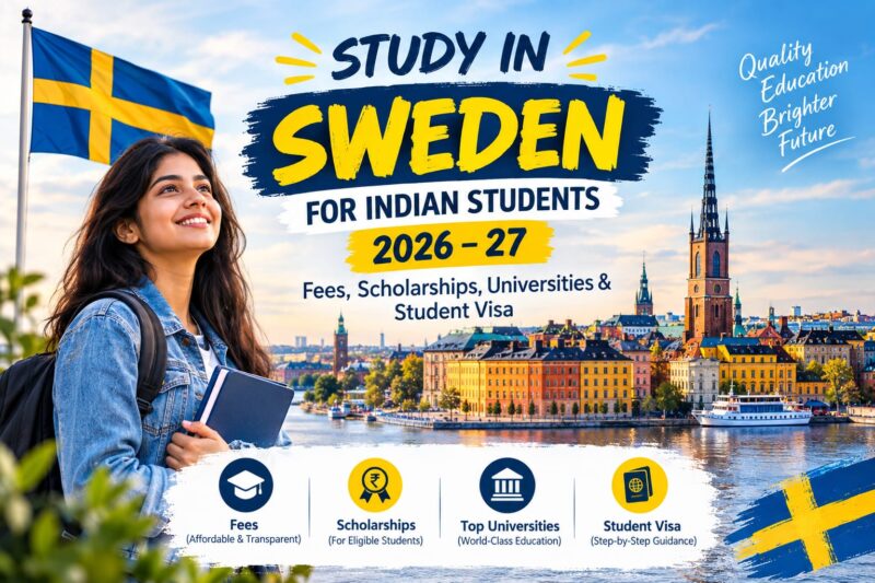 Study in Sweden for Indian Students 2026–27