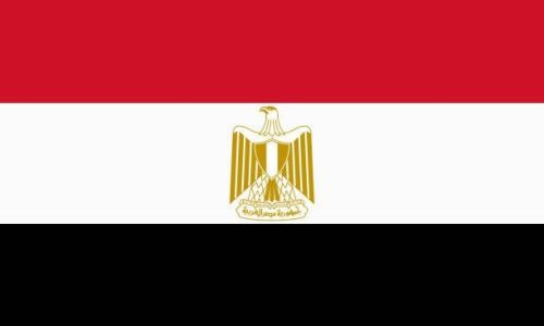 Vector flag of Egypt. Proportion 2:3. Egyptian national tricolor flag. Tricolor. Vector EPS 10